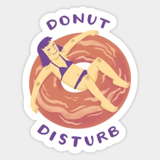 Donut Disturb - Girl Sticker